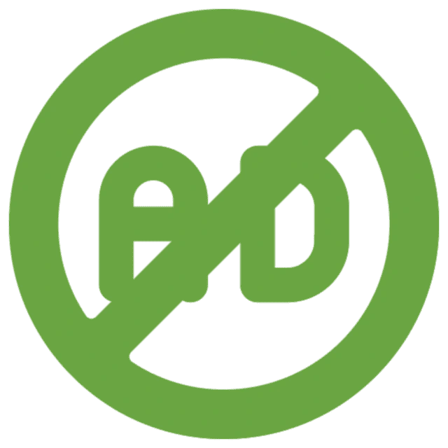 迷惑な広告なし